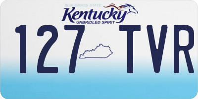 KY license plate 127TVR