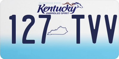 KY license plate 127TVV