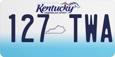 KY license plate 127TWA