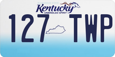 KY license plate 127TWP