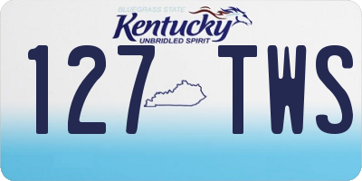 KY license plate 127TWS