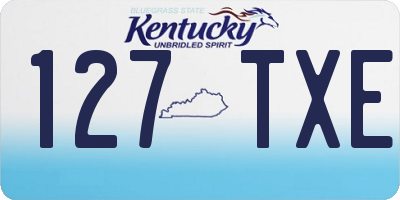 KY license plate 127TXE