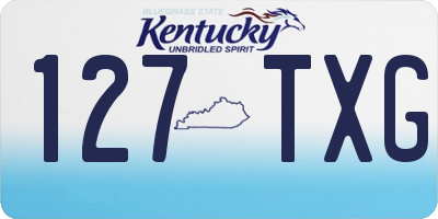 KY license plate 127TXG