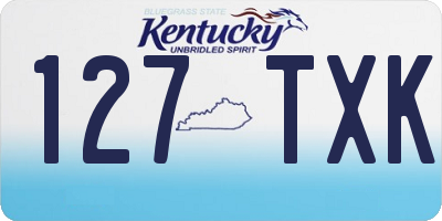 KY license plate 127TXK
