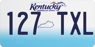 KY license plate 127TXL