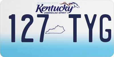 KY license plate 127TYG