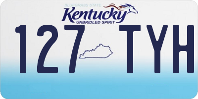 KY license plate 127TYH