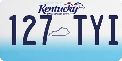 KY license plate 127TYI