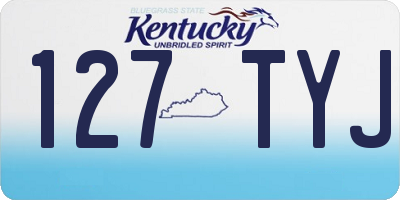 KY license plate 127TYJ