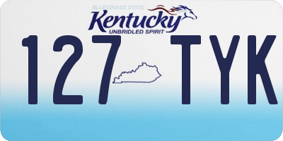 KY license plate 127TYK