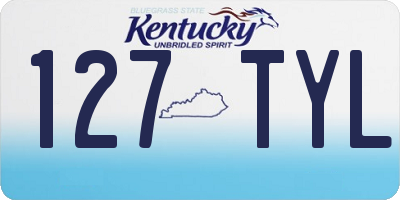 KY license plate 127TYL