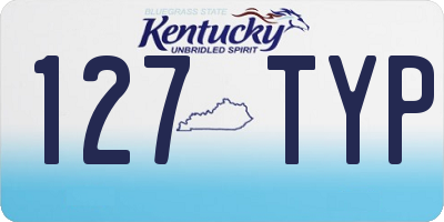 KY license plate 127TYP