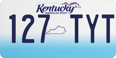 KY license plate 127TYT