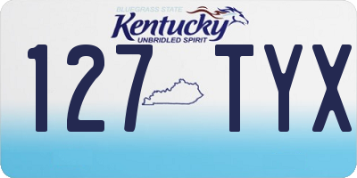 KY license plate 127TYX