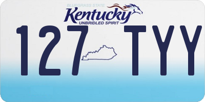 KY license plate 127TYY
