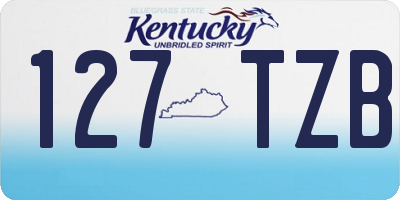 KY license plate 127TZB