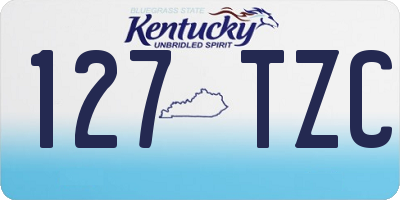 KY license plate 127TZC