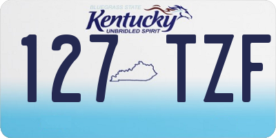 KY license plate 127TZF