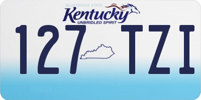 KY license plate 127TZI