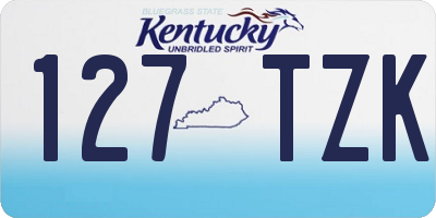 KY license plate 127TZK
