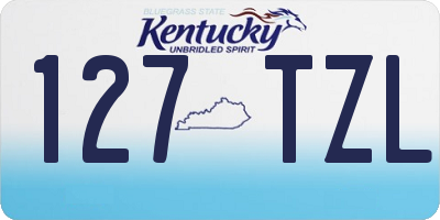 KY license plate 127TZL