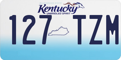 KY license plate 127TZM