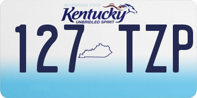 KY license plate 127TZP