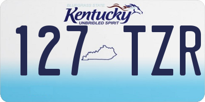 KY license plate 127TZR