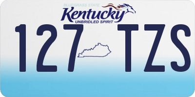 KY license plate 127TZS