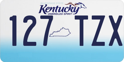 KY license plate 127TZX