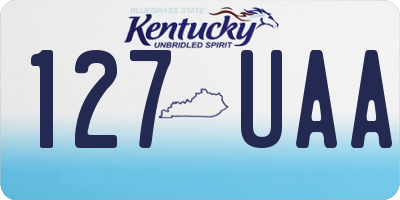 KY license plate 127UAA