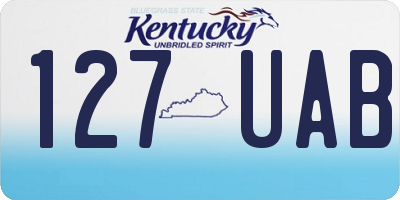 KY license plate 127UAB