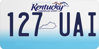 KY license plate 127UAI