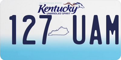 KY license plate 127UAM
