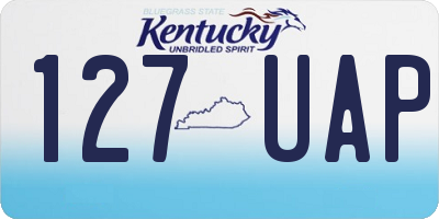 KY license plate 127UAP