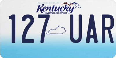 KY license plate 127UAR