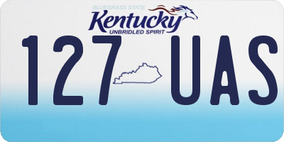KY license plate 127UAS