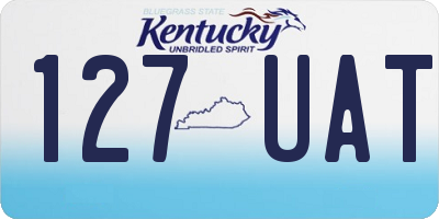 KY license plate 127UAT