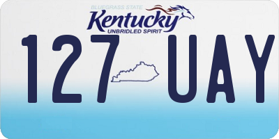 KY license plate 127UAY