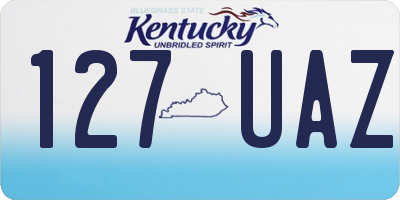 KY license plate 127UAZ