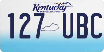 KY license plate 127UBC