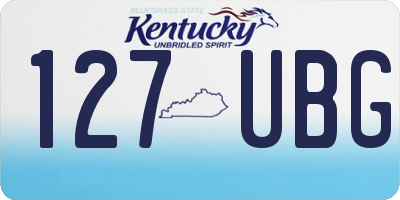KY license plate 127UBG