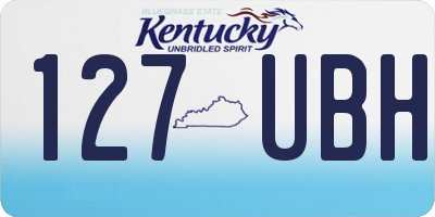 KY license plate 127UBH