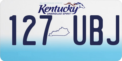 KY license plate 127UBJ