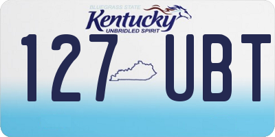 KY license plate 127UBT