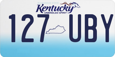 KY license plate 127UBY