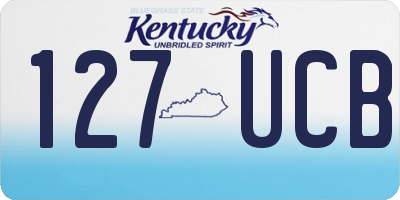 KY license plate 127UCB