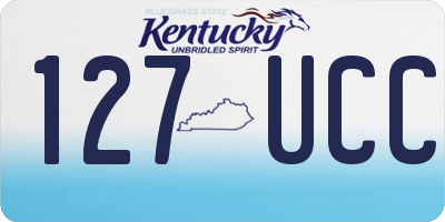 KY license plate 127UCC