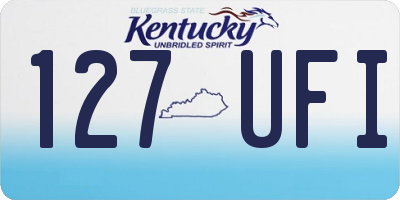 KY license plate 127UFI
