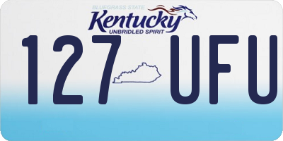 KY license plate 127UFU